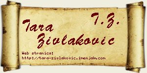 Tara Zivlaković vizit kartica